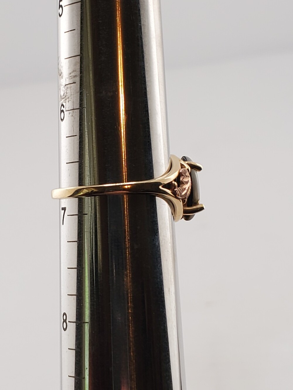 10k Black Hills Gold MOP Ring 6.75 - Picture 9 of 11
